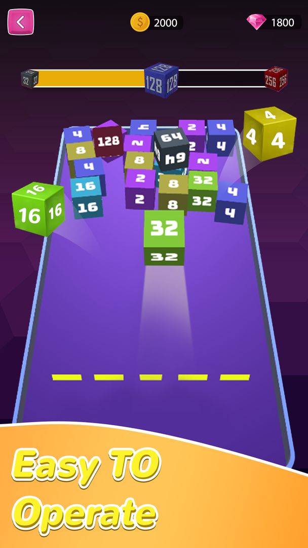Screenshot of 2048 - 2248 Cube Winner Puzzle
