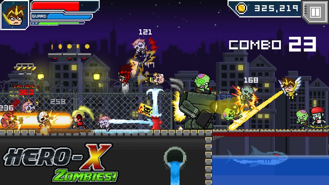 Screenshot of HERO-X: ZOMBIES!