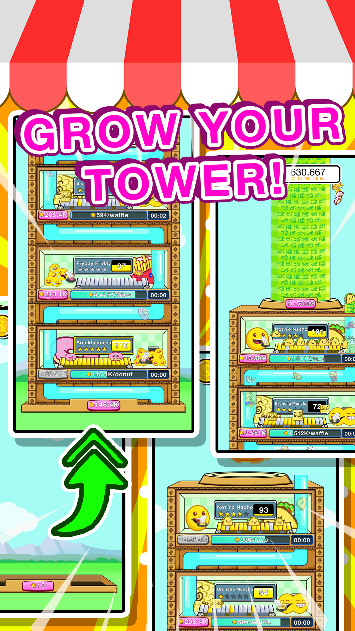 Cooking Emoji - Food Tycoon ゲームのスクリーンショット