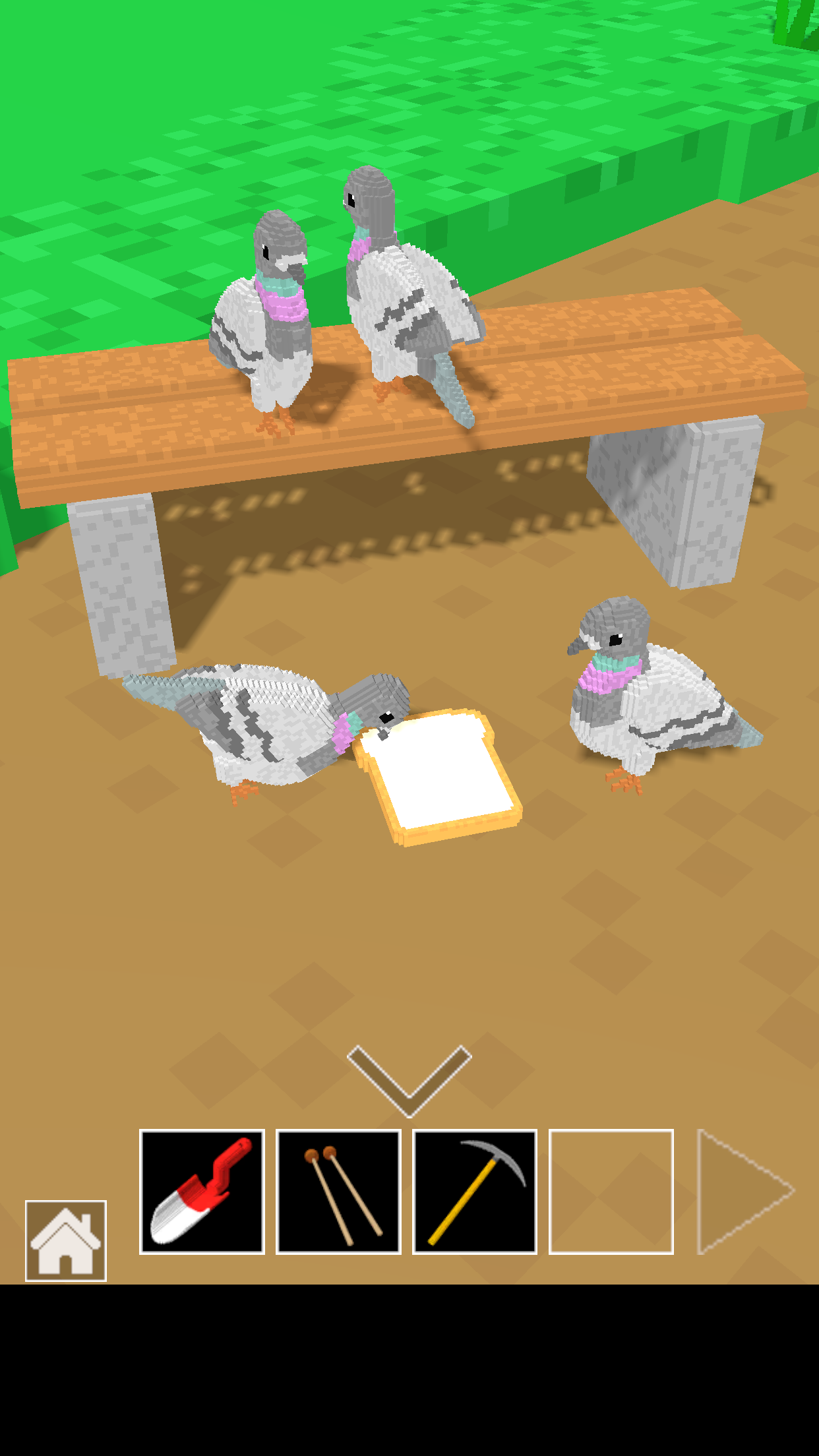 脱出ゲーム　道とベンチ Game Screenshot