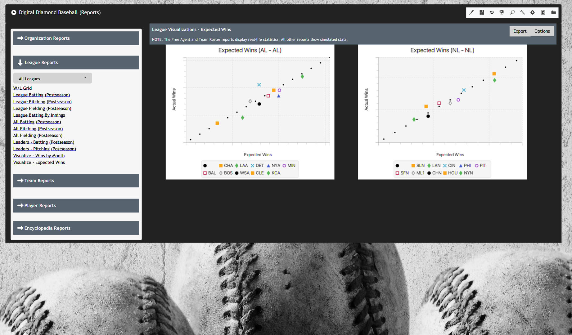 Digital Diamond Baseball V12 게임 스크린 샷