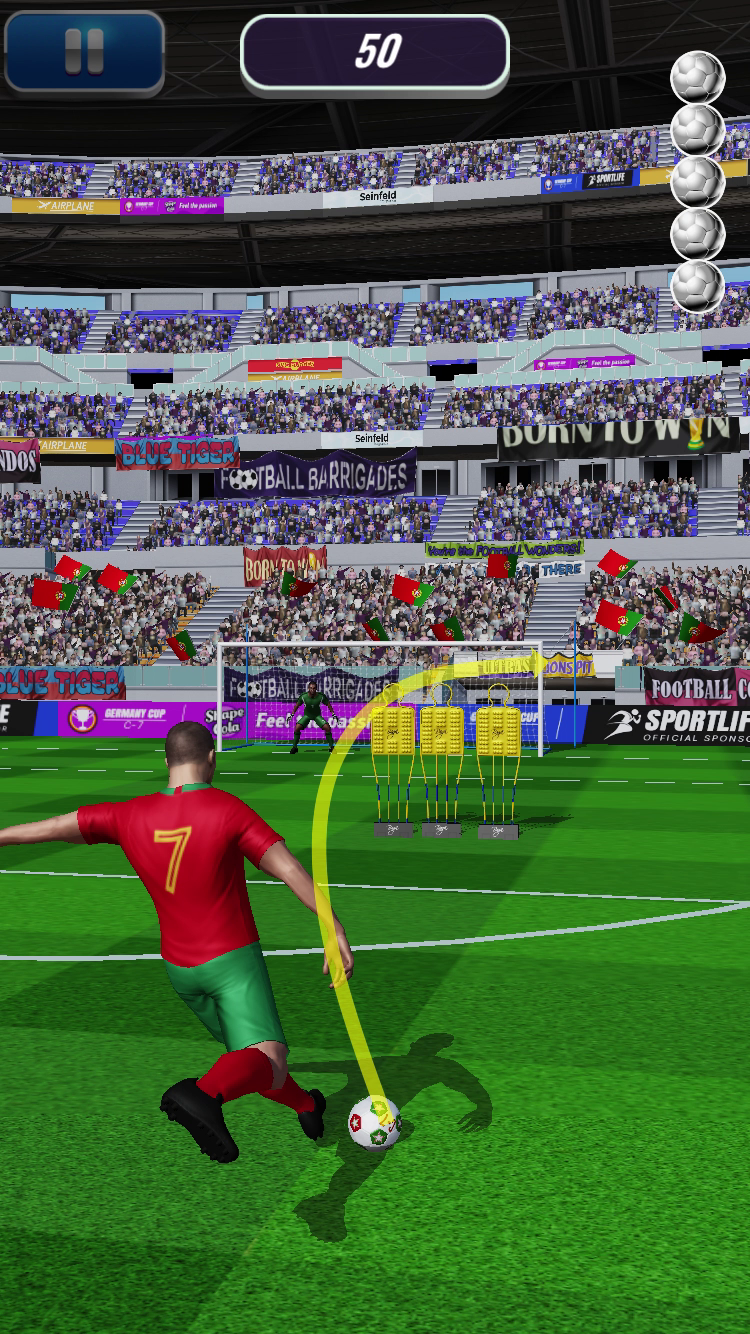 Euro Penalty Flick Soccer ภาพหน้าจอเกม