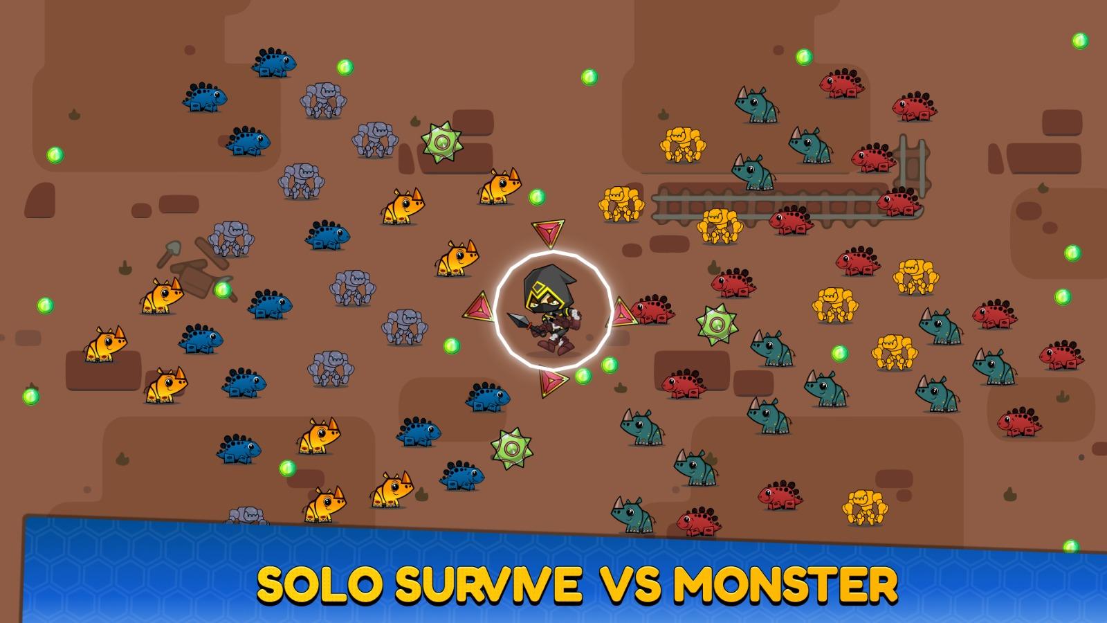 Captura de Tela do Jogo Solo Survive : Battle Monsters