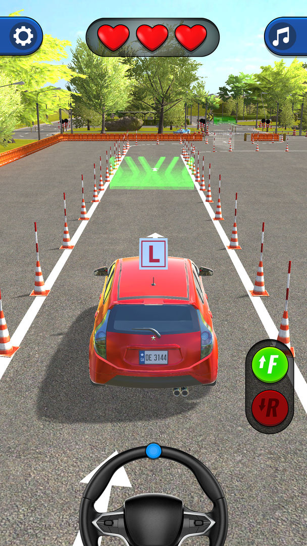 Screenshot of Driving School Test