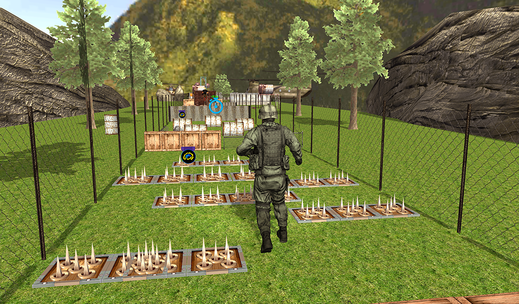US Army Training Camp Commando Game Screenshot
