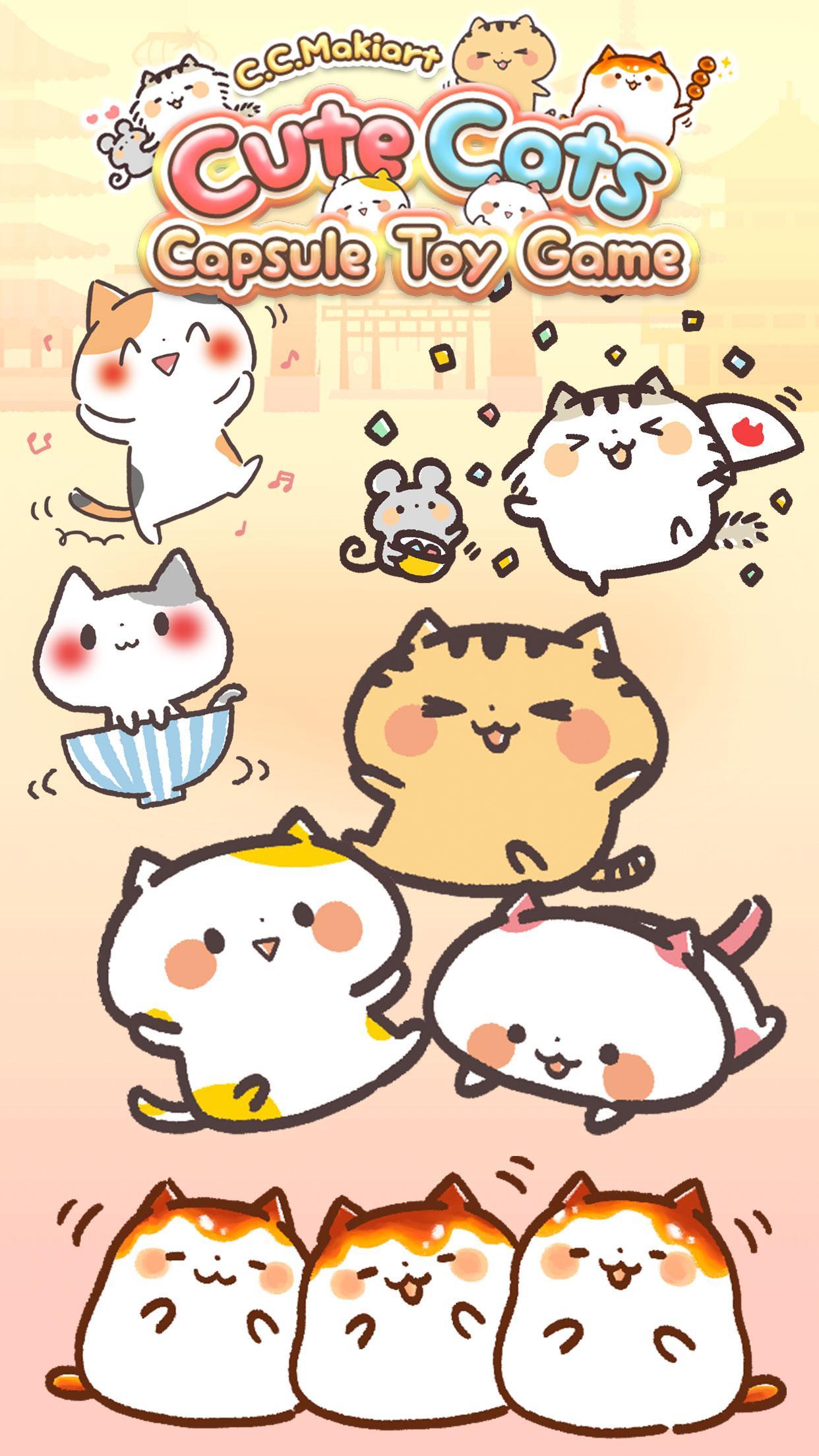 Cute Cats Capsule Toy Game C.C.Makiart ภาพหน้าจอเกม