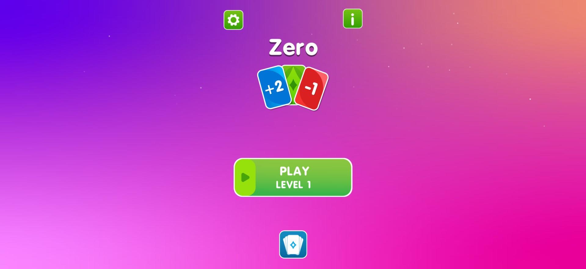 Скриншот игры Zero 21 Soitaire