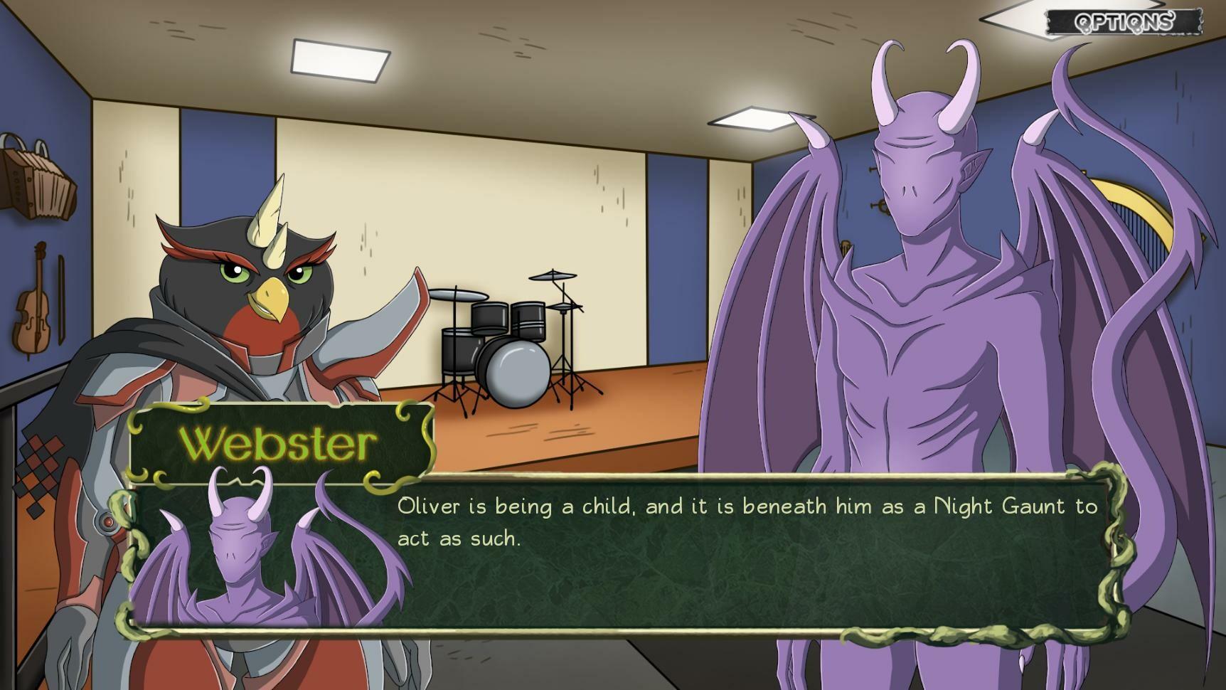 Screenshot of Tentacle Prawn: (Actually) A Cthulhu Dating Sim