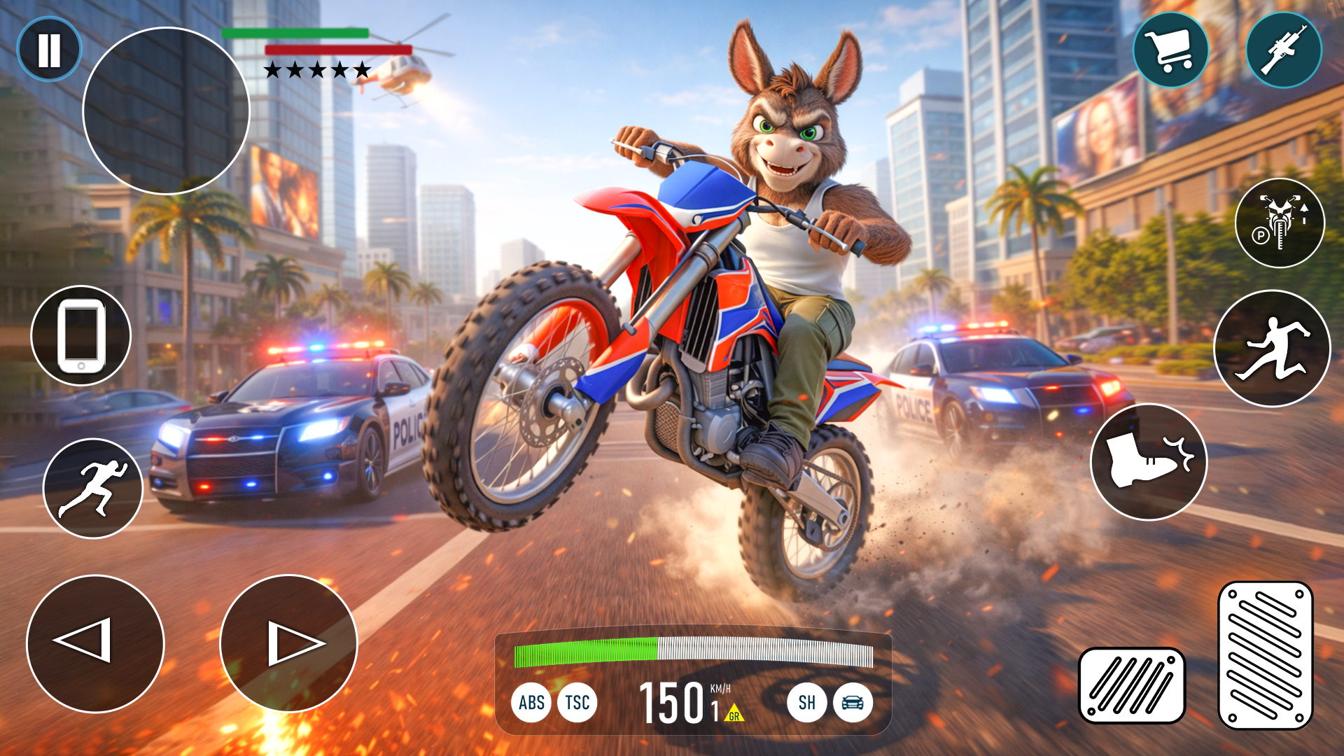 Donkey Gangster Simulator Game Screenshot