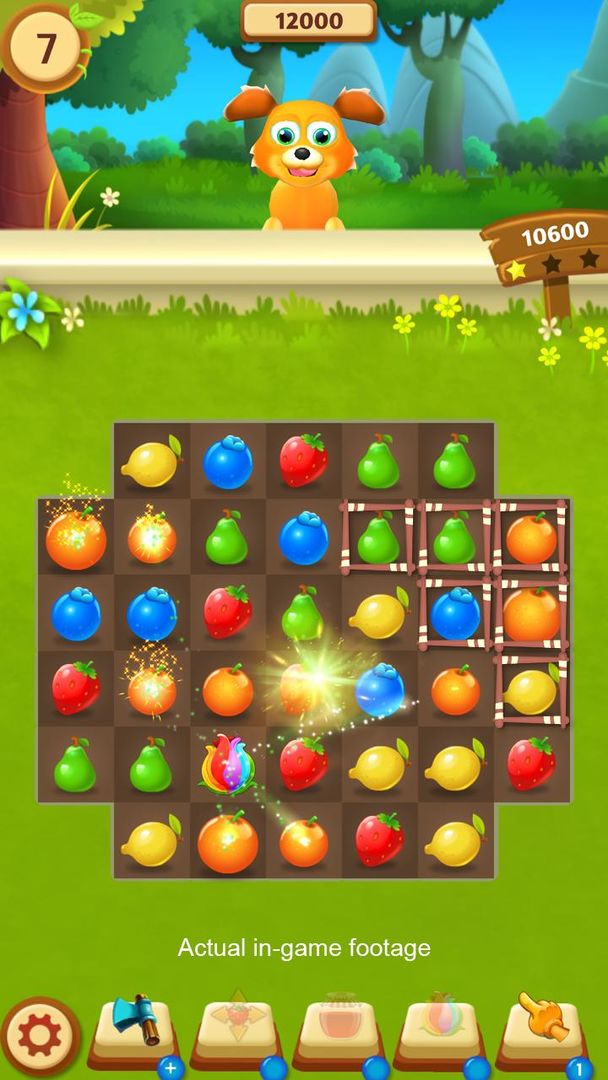 Screenshot of Fruit Juice - Match 3 Game