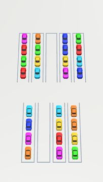 Color Sort Puzzle: Parking 3D Game Screenshot
