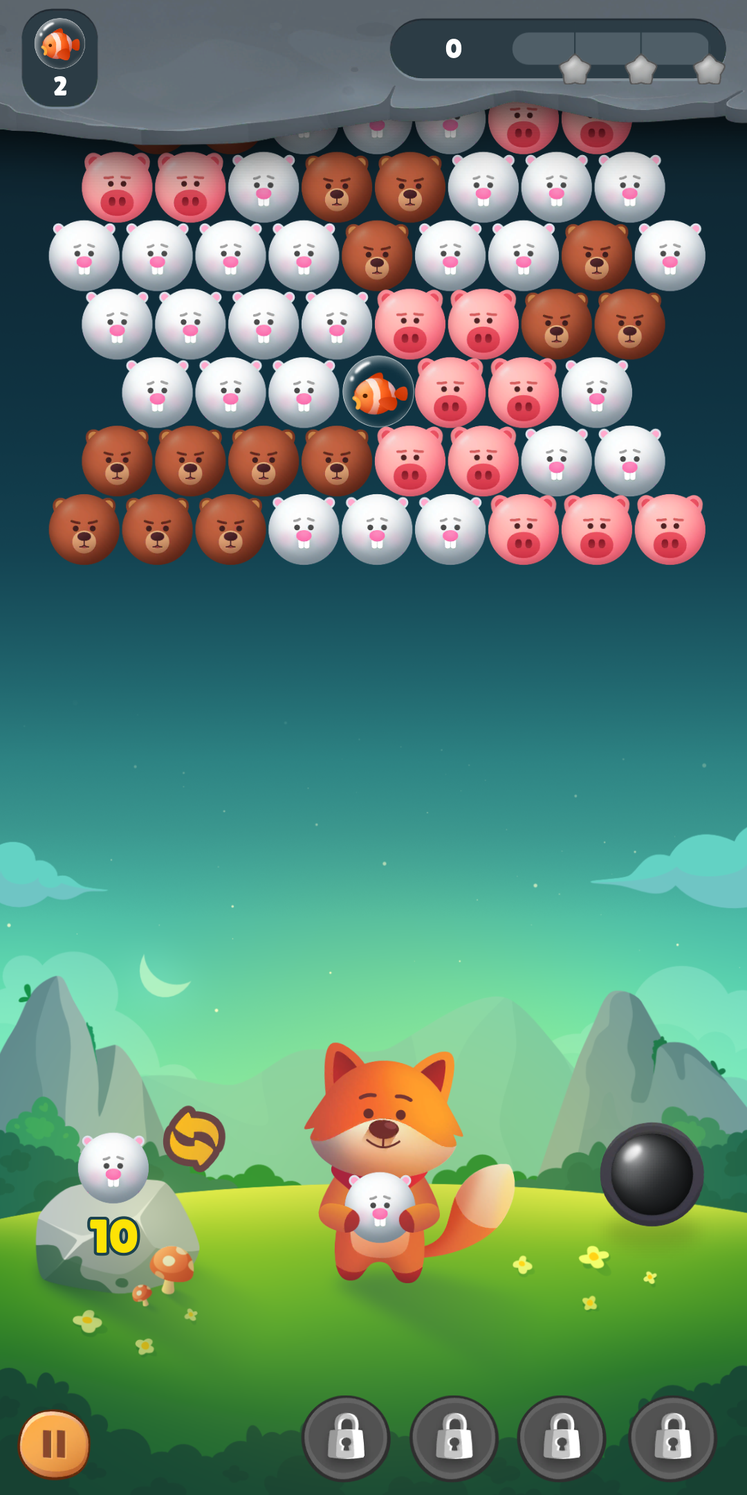 Classic Bubble Shooter Puzzle Game Screenshot