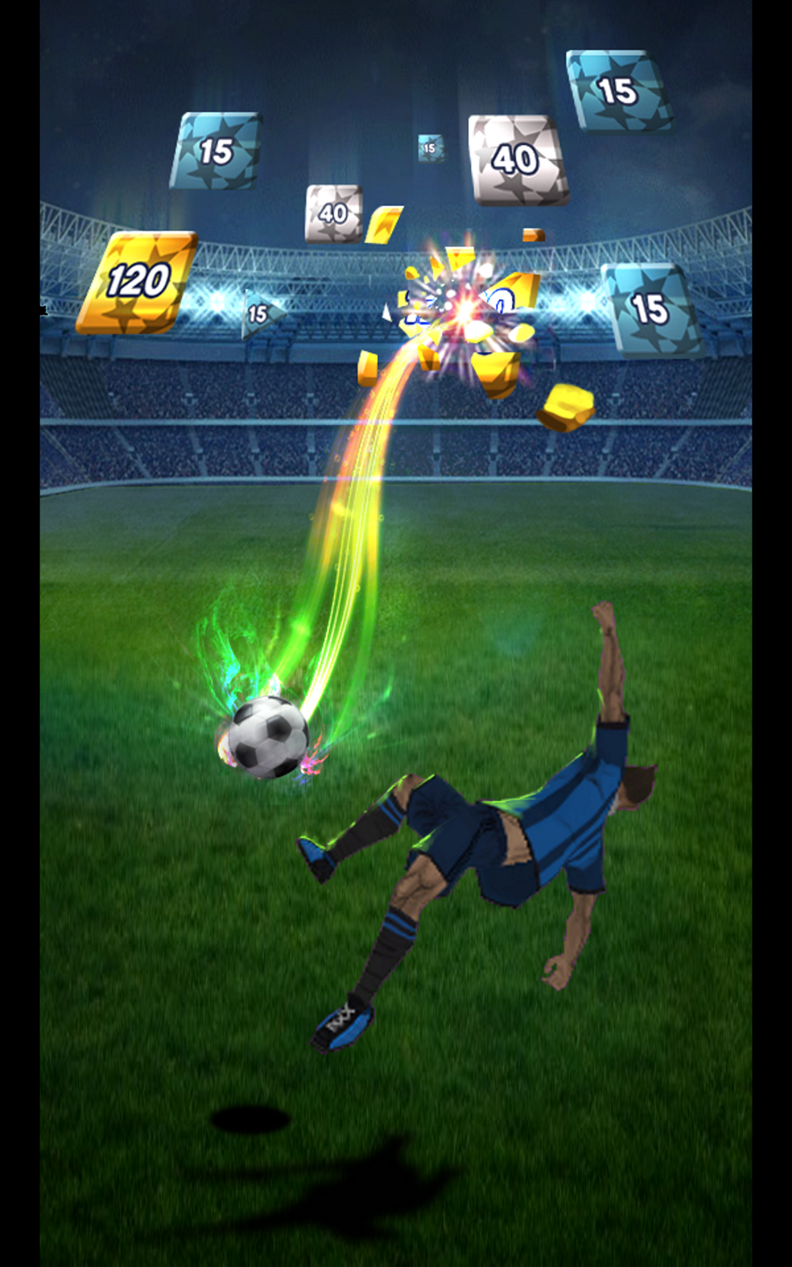 Captura de Tela do Jogo Block Soccer - Brick Football
