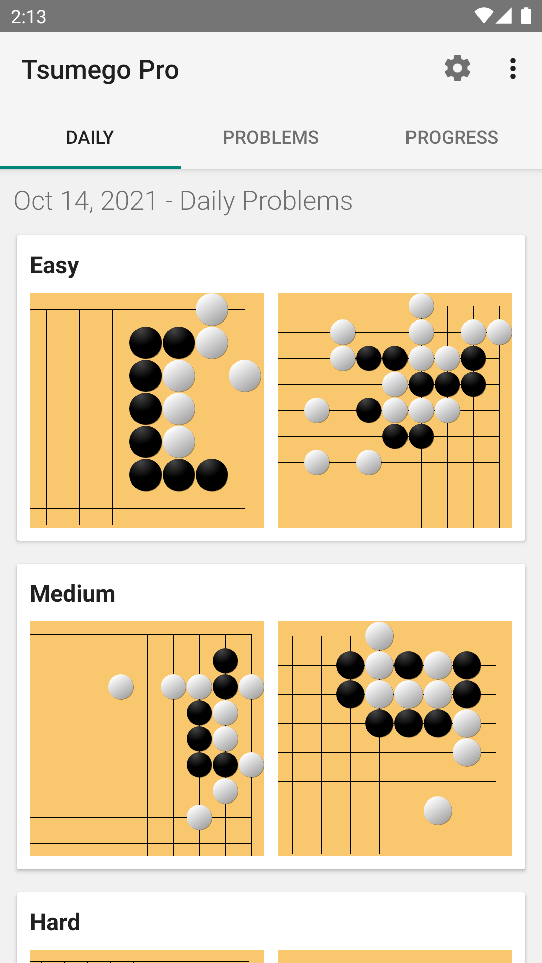 Tsumego Pro (Go Problems) Game Screenshot