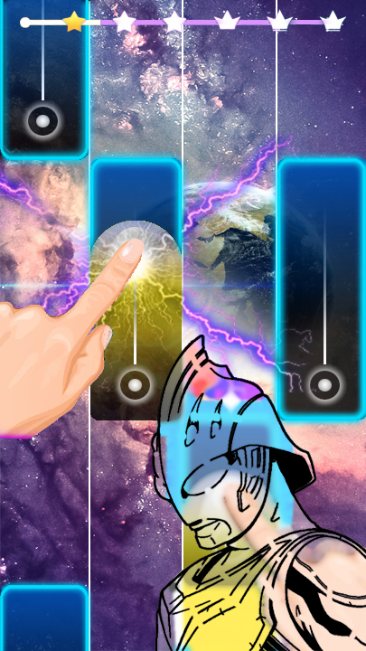 Screenshot of ultraman zero Piano Tiles