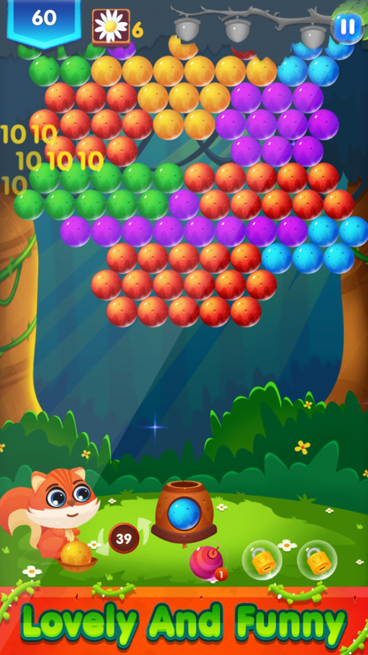 Captura de Tela do Jogo Bubble Shooter: Chip Pop