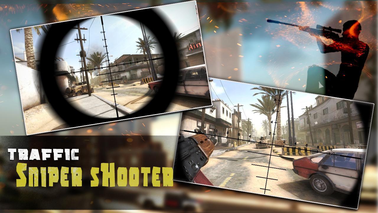 Traffic Sniper Shooter Game Screenshot