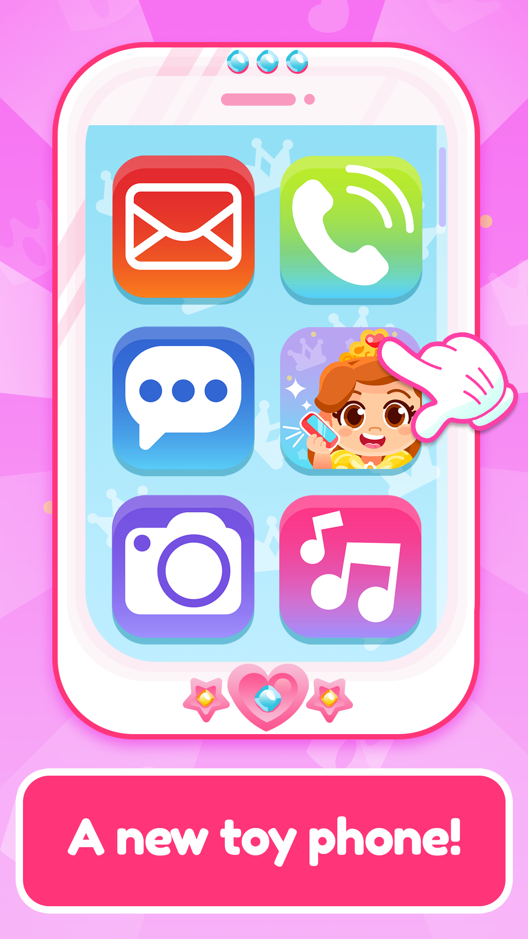 Скриншот игры Baby Princess Phone 2