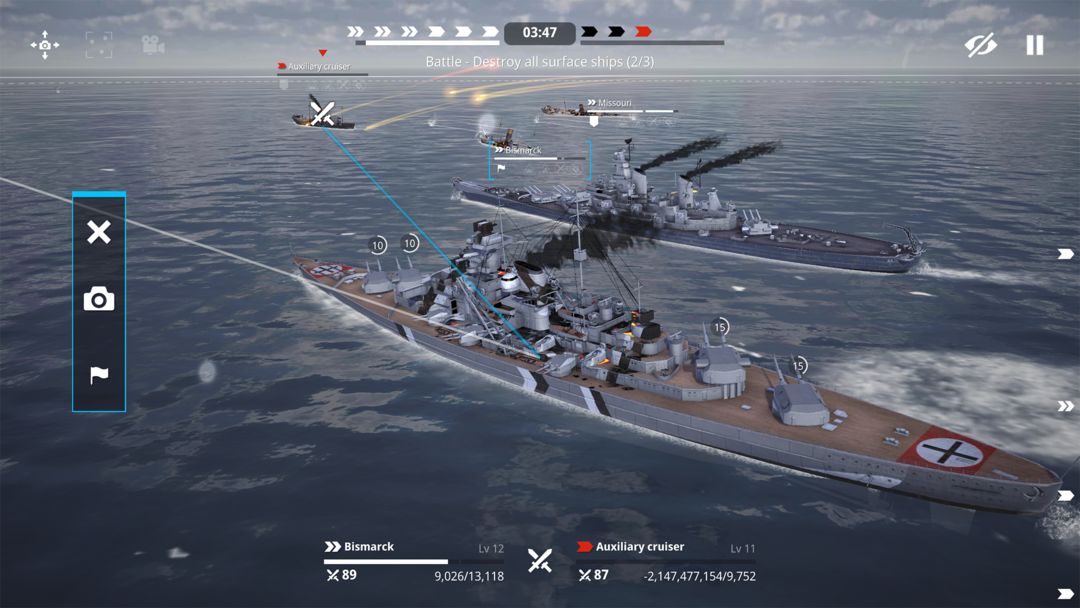 Screenshot of Warship Fleet Command : WW2