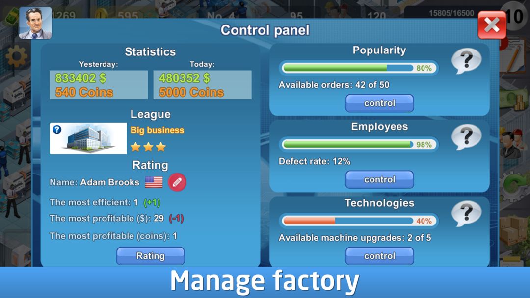 Industrialist screenshot game