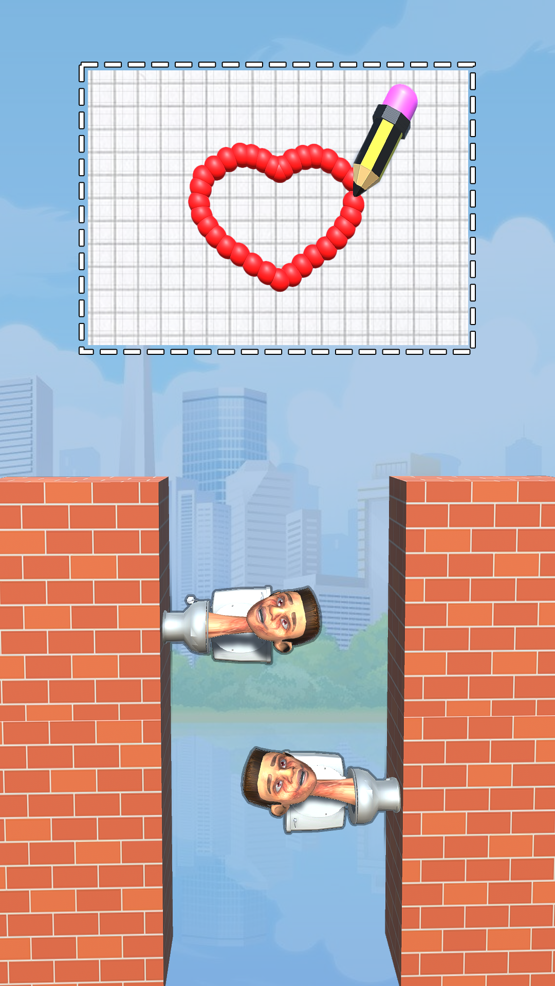 Draw To Smash : Toilet Puzzle Game Screenshot