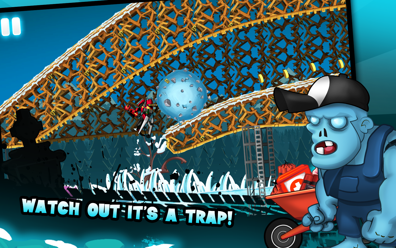 Zombie Shooter Motorcycle Race Game Screenshot