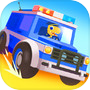 Icon of Dinosaur Police Car kids Games