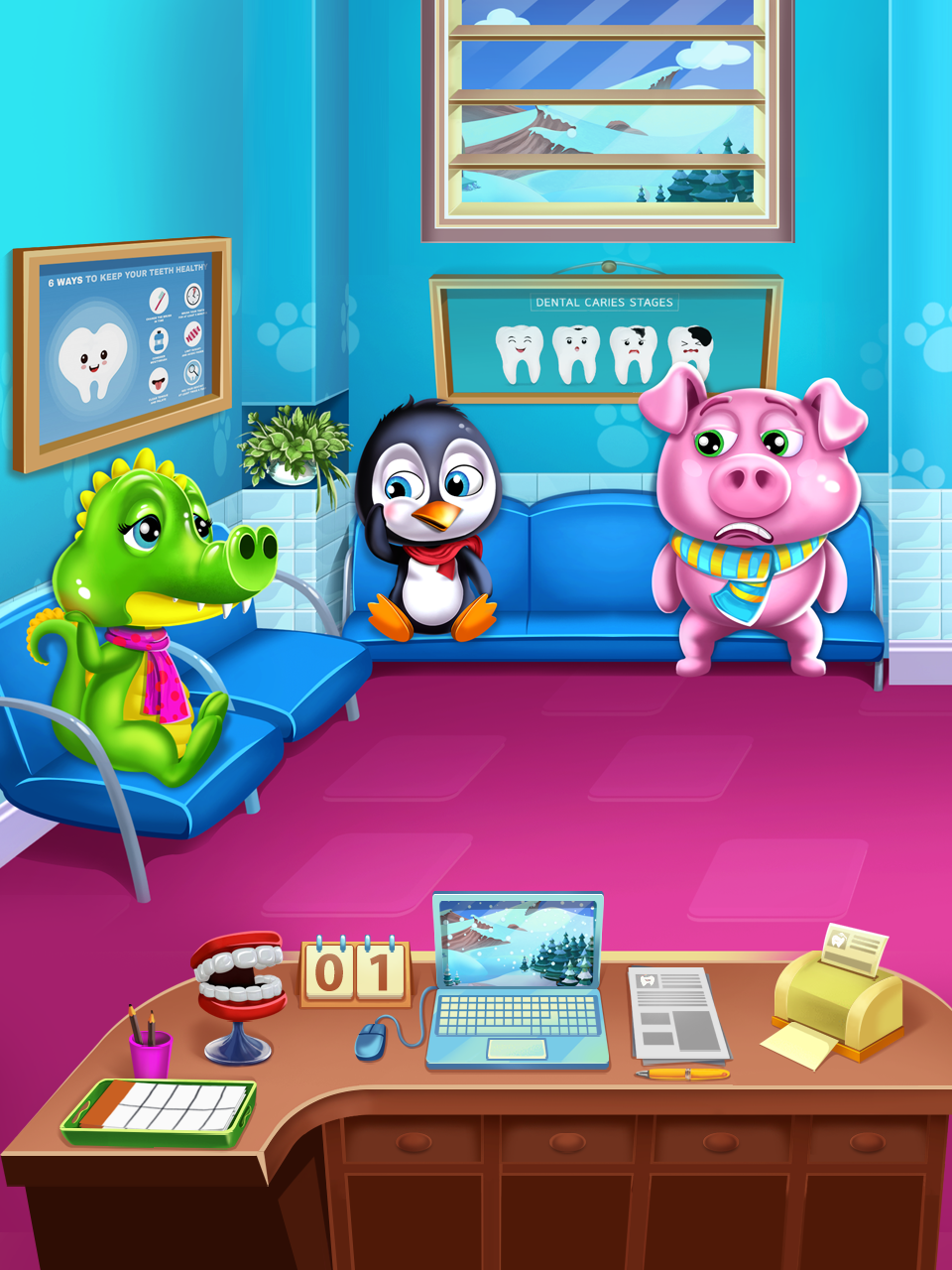 Pet Doctor: Dentist Games Game Screenshot