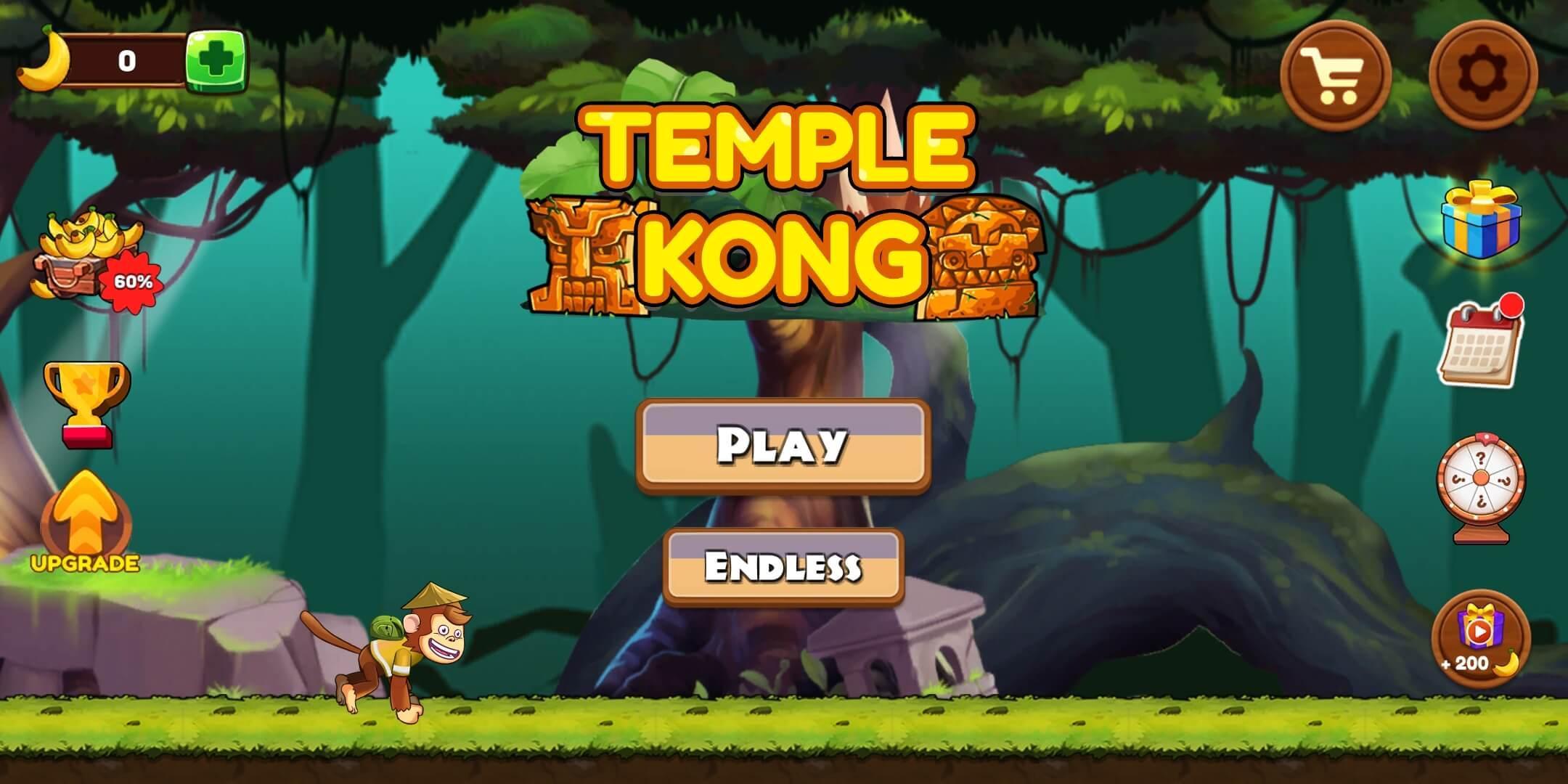 Temple Kong screenshot game
