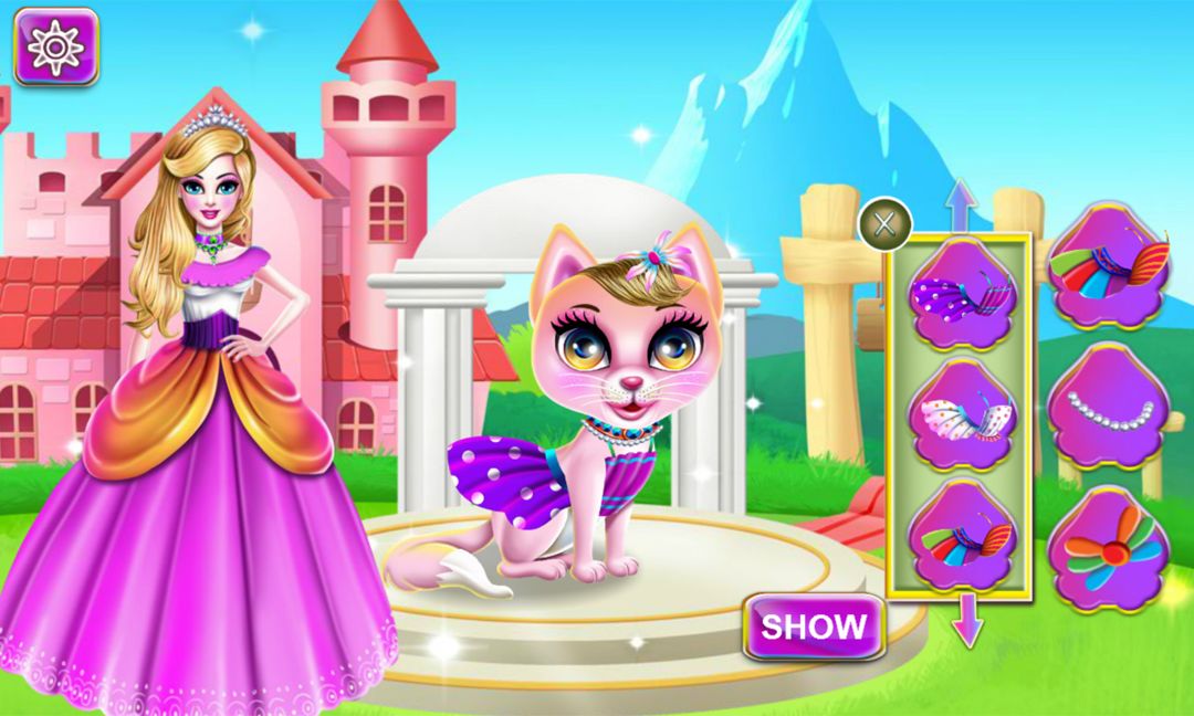 Princess Kim and Her Cute Kitty Cat 게임 스크린 샷