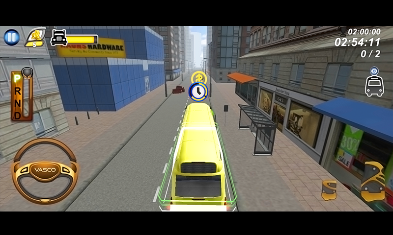 Schoolbus Parking 3D Simulator Game Screenshot