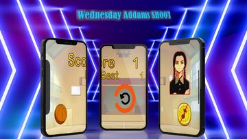 Wednesday Addams: shote basket Game Screenshot