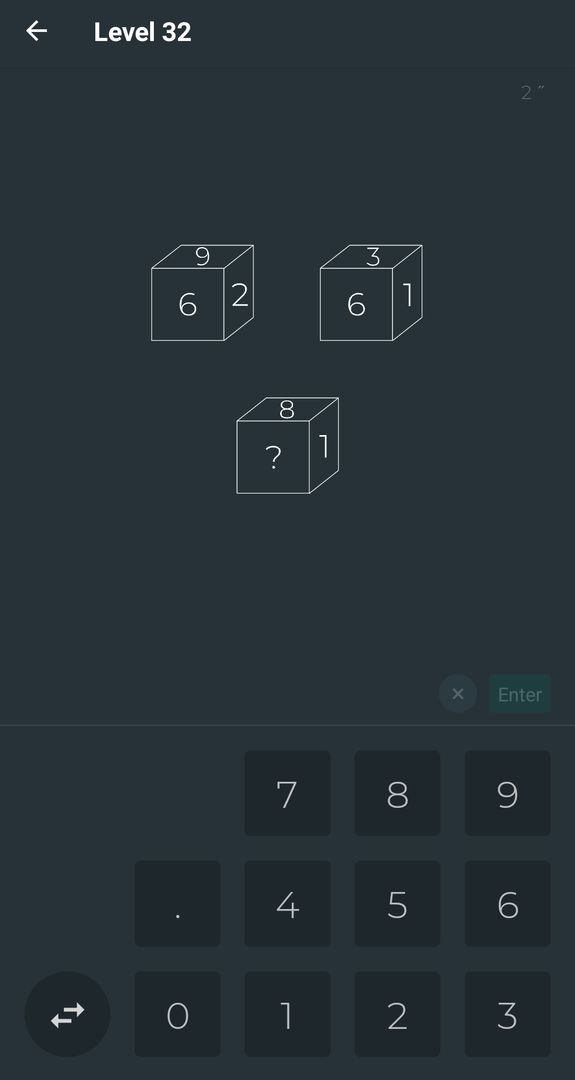 Screenshot of Black Math - Challenge 140 puzzles