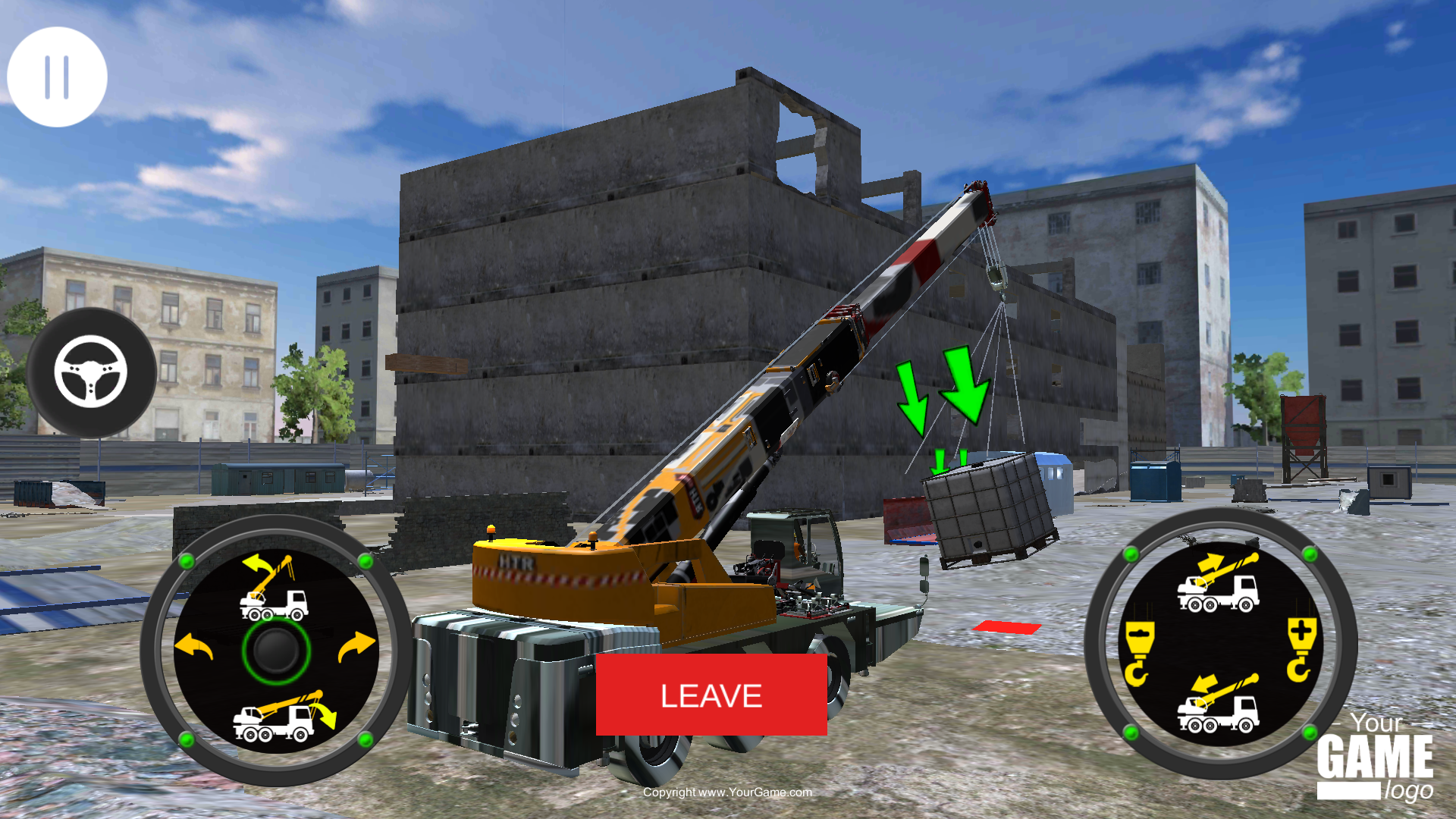 Crane Simulator Operator 3D Game Screenshot