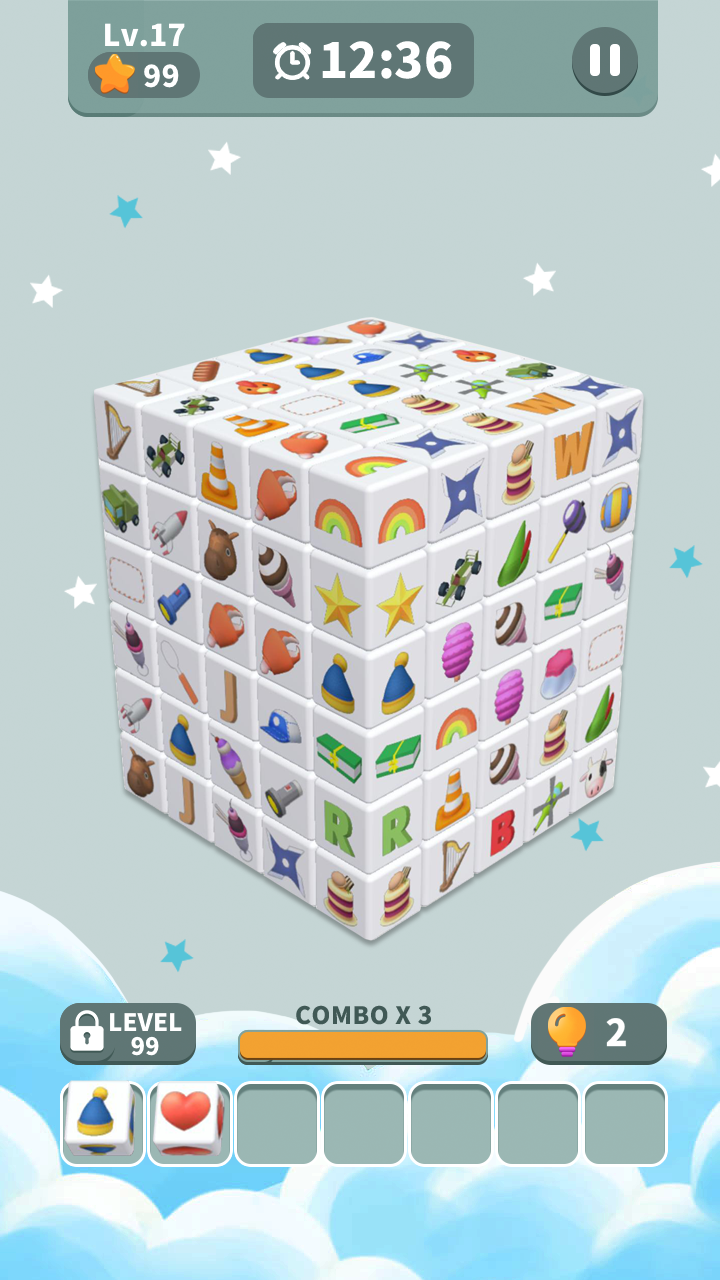 Screenshot of Cube Master 3D - Match 3 & Puzzle Game