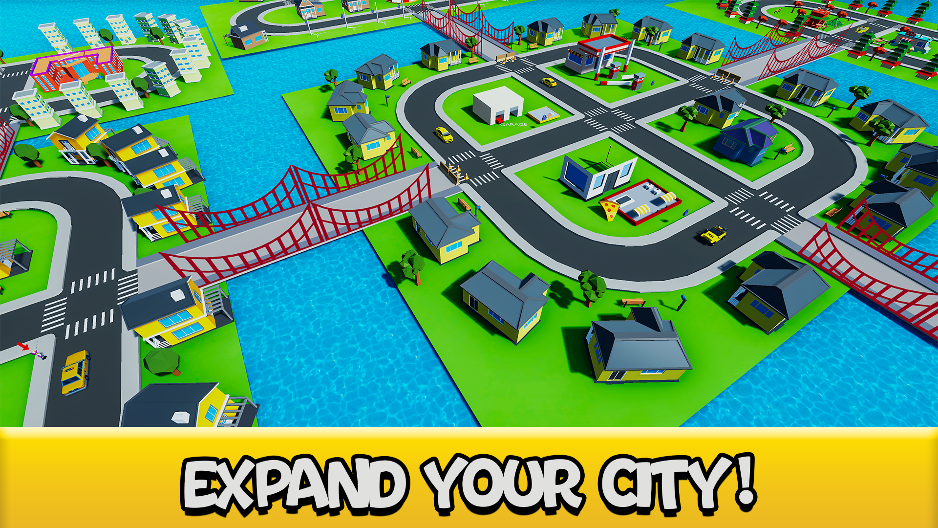 Idle Taxi World: Tycoon Games Game Screenshot