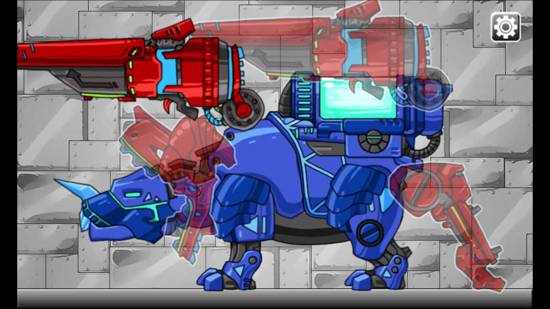 티라노 트리케라2 합체 다이노 로봇- 공룡 조립 게임 ภาพหน้าจอเกม
