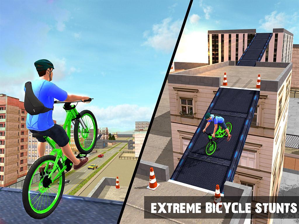 Screenshot of Rooftop BMX Bicycle Stunts