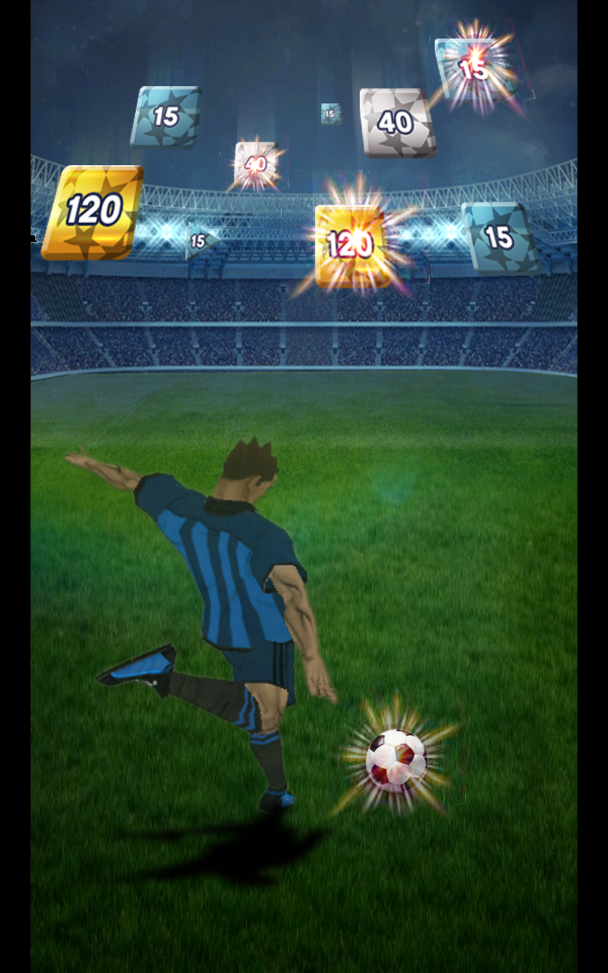 Captura de Tela do Jogo Block Soccer - Brick Football