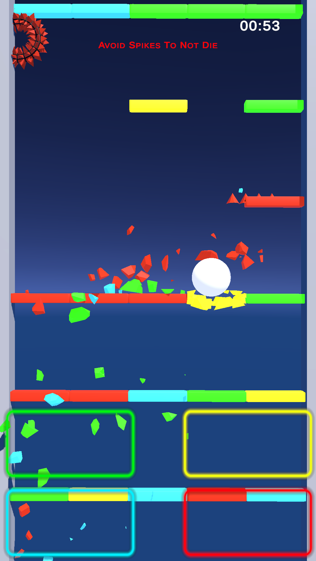 Ball Fall 3D: Switch Color 게임 스크린샷