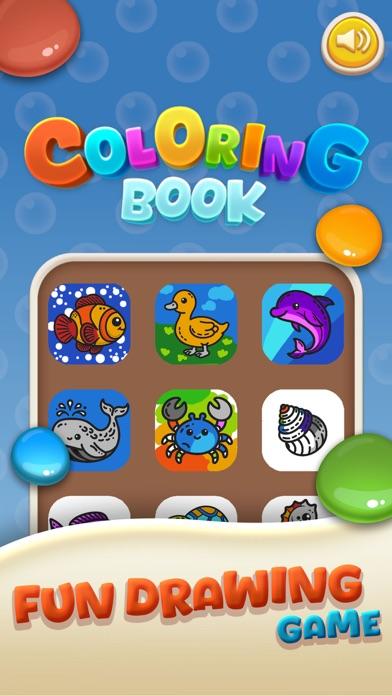 Coloring Book : Aqua Theme Game Screenshot