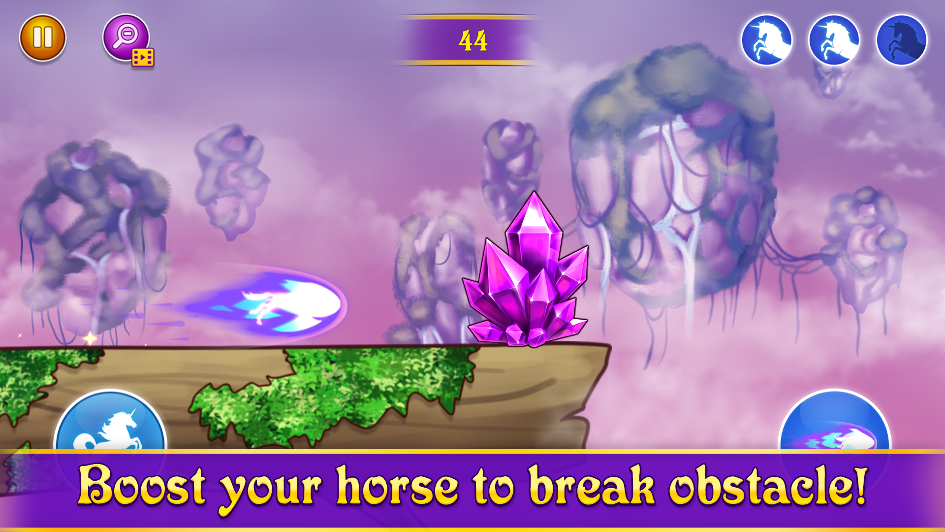 Rainbow Horse Run Game Screenshot