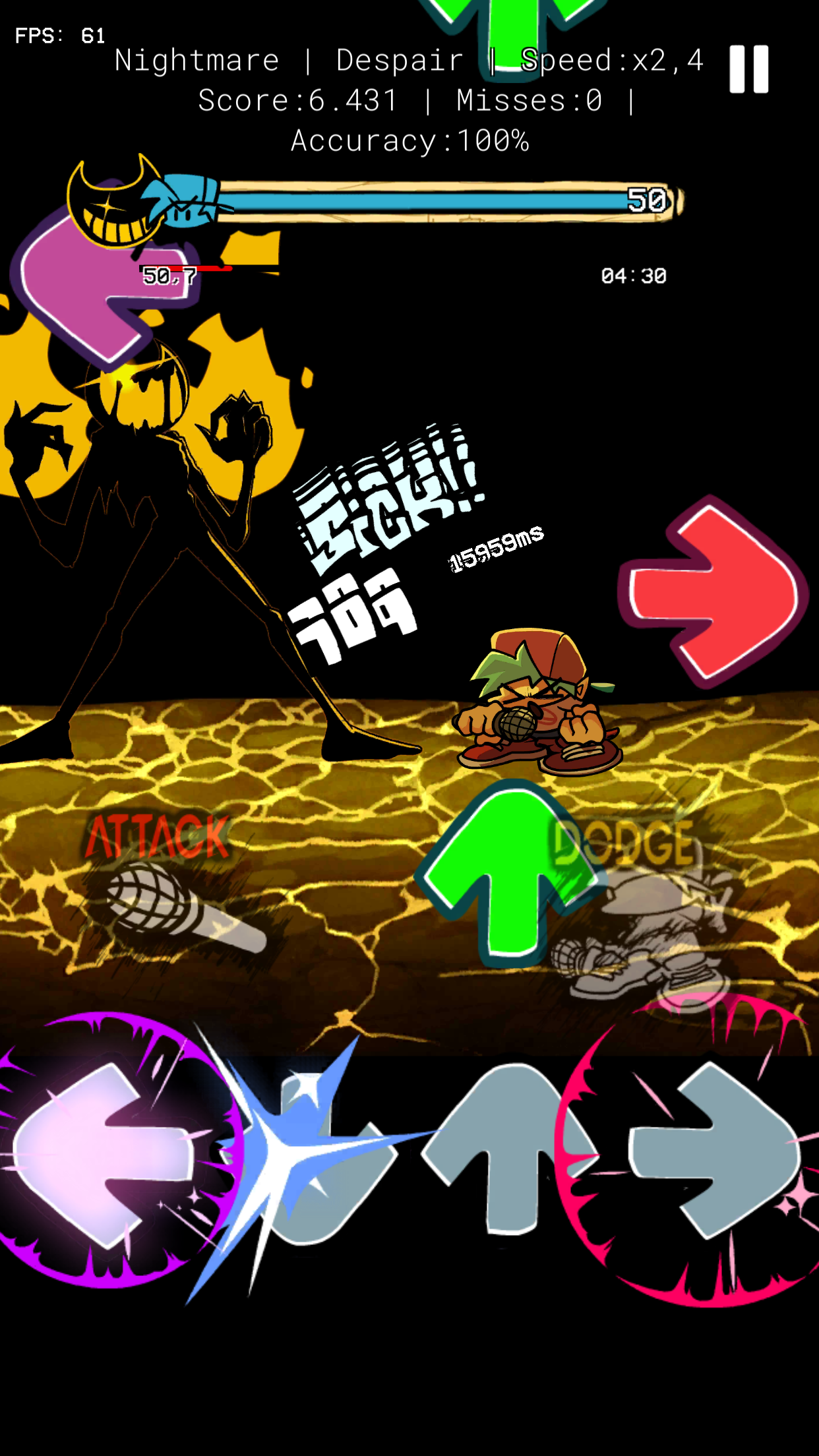 Screenshot of FNF Undertale Mix Door Lore