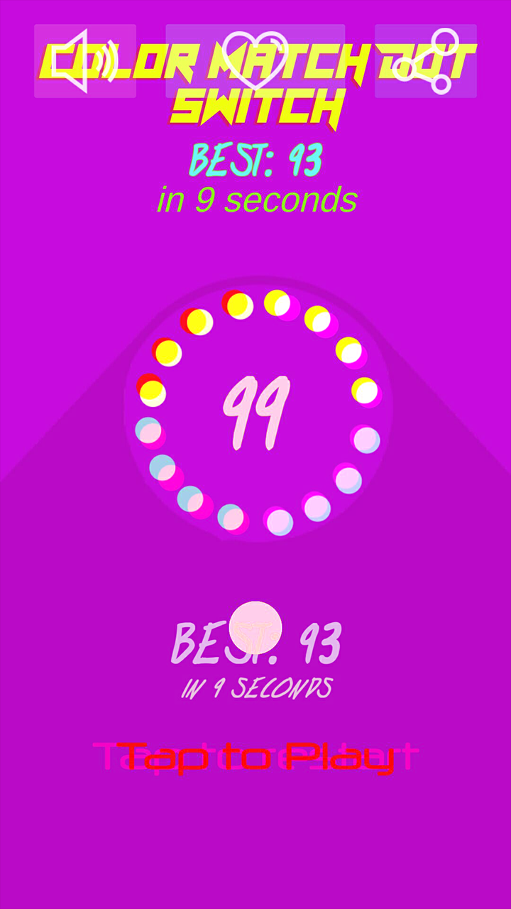 Color Match Dot Circle Game Screenshot