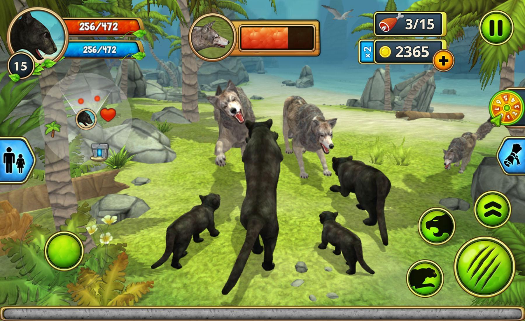 Screenshot of Panther Family Sim Online : Play Online