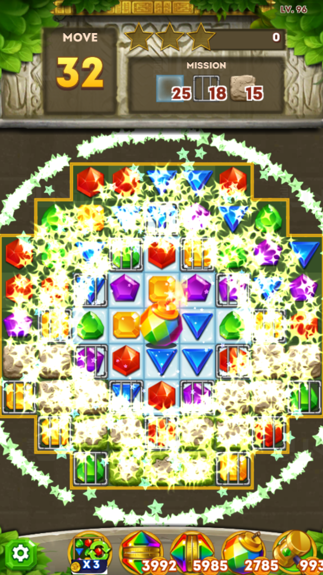 Jewels Adventure: Match 3 Game Game Screenshot