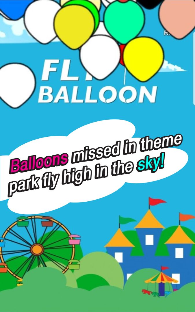 Screenshot of Fly balloon : Rise up deams - Very easy tap game