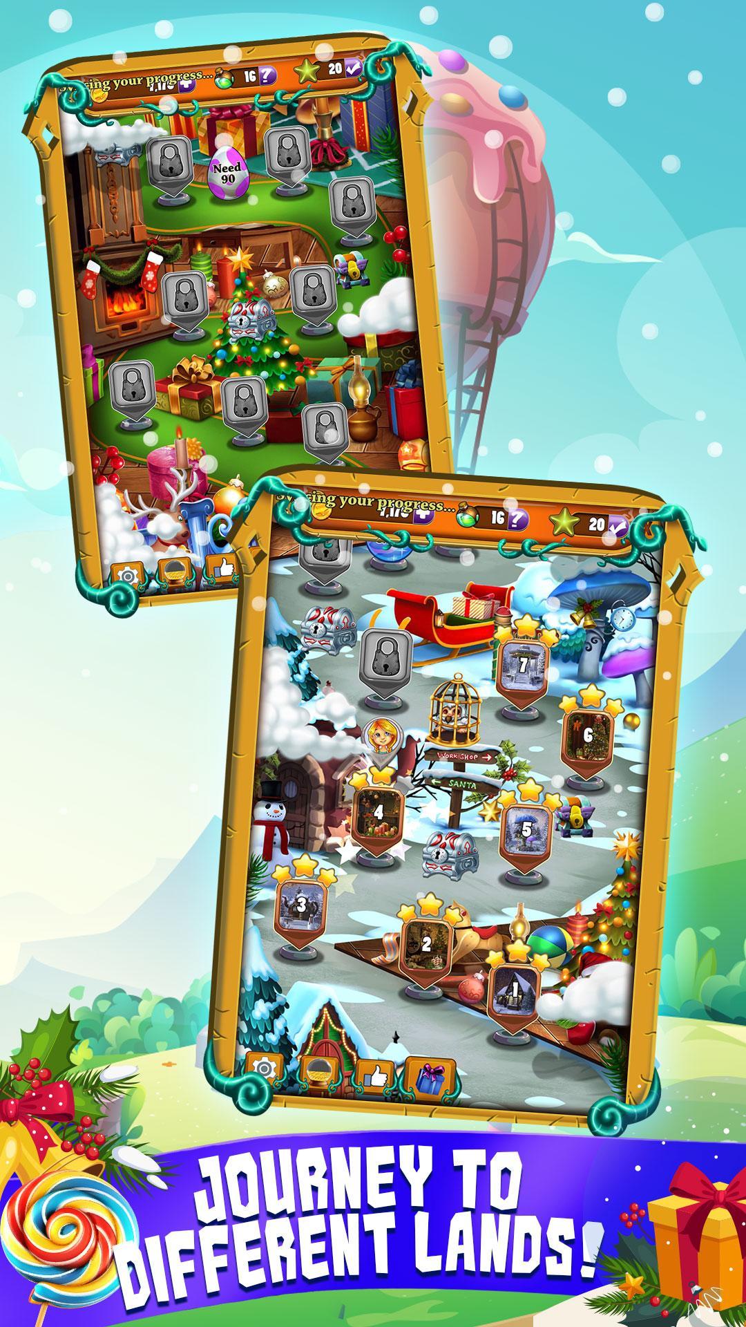 Xmas Match 3: Christmas Candy Land Game Screenshot