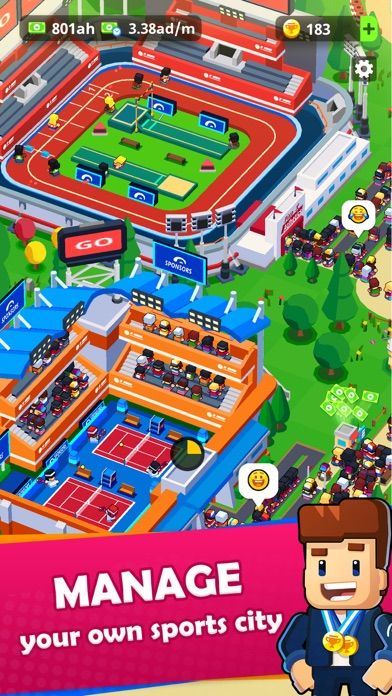 Screenshot of Sports City Tycoon: Idle Game