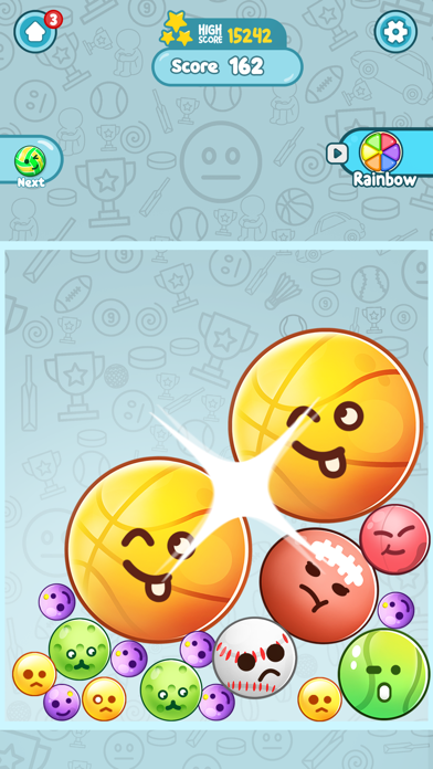 Expression Balls Merge Match Game Screenshot